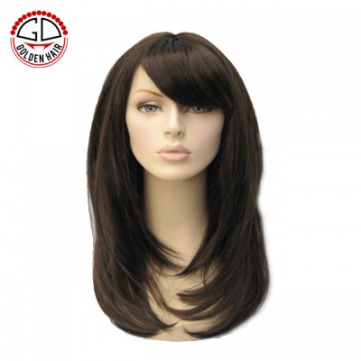 Factory price virgin remi high quality kosher / jewish wigs in stock human hair 1# color density 120%