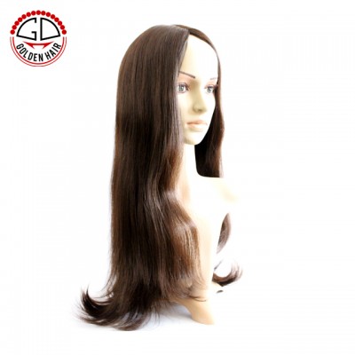 Top quality natural looking 100% human hair cancer patients wigs jewish wig