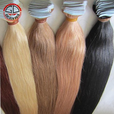 High Quality Custom Indian Remy Human Hair Skin Wefts With PU