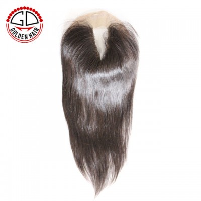 Grade 6A+++ Indan Virgin Hair Grey Top Closure