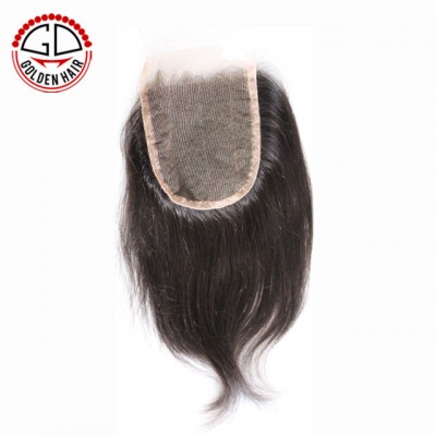 Wholesale piece Brazilian virgin remy natural color human hair clip in top closure