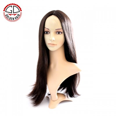 Top Quality Straight European Virgin Remy Hair Hand Tied Natural Looking Kosher Jewish Wigs